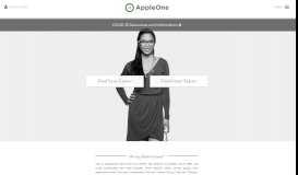 
							         Welcome To Employment Staffing at AppleOne								  
							    