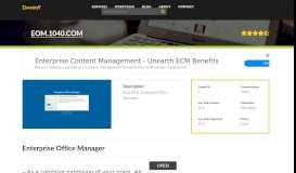 
							         Welcome to Eom.1040.com - Enterprise Office Manager								  
							    
