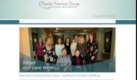 
							         Welcome to Family Practice Group, PC - Medford Oregon								  
							    
