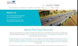 
							         Welcome to Fuel Card Services: The Corporate Site								  
							    