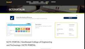 
							         Welcome to Gctcportal.in - GCTC PORTAL | Geethanjali College of ...								  
							    
