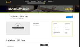 
							         Welcome to Gcvt.gujarat.gov.in - Login Page | DET Exam								  
							    