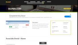 
							         Welcome to Go.pier1.com - Associate Portal - Home								  
							    