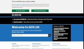 
							         Welcome to GOV.UK								  
							    