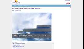 
							         Welcome to Guardian Web Portal - Life Insurance Payments								  
							    