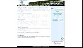 
							         Welcome To Hobart City Council E-Tendering - TenderLink								  
							    