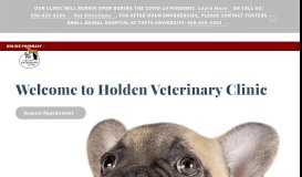
							         Welcome to Holden Veterinary Clinic in Holden, MA - Vet in 01520								  
							    