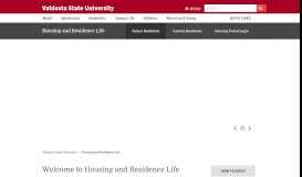 
							         Welcome to Housing and Residence Life - Valdosta State University								  
							    
