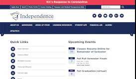 
							         Welcome to Independence Community College | Independence ...								  
							    