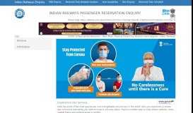 
							         Welcome to Indian Railway Passenger Reservation Enquiry								  
							    