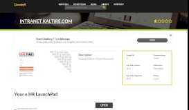
							         Welcome to Intranet.kaltire.com - Your e.HR LaunchPad								  
							    