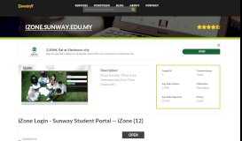 
							         Welcome to Izone.sunway.edu.my - IZone Login - Sunway Student ...								  
							    