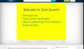 
							         Welcome to Jack Jouett!! Introduction Jack Jouett philosophy - ppt ...								  
							    