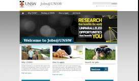 
							         Welcome to Jobs@UNSW | Jobs@UNSW								  
							    