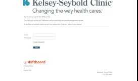 
							         Welcome to Kelsey-Seybold Clinic Shiftboard Shiftboard Login Page								  
							    