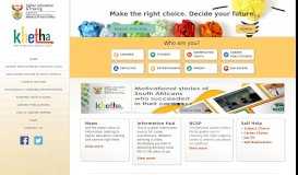
							         Welcome to Khetha | Make the right choice. Decide your future								  
							    