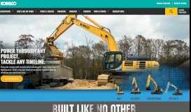 
							         Welcome to KOBELCO USA | Excavators Built For Power & Efficiency ...								  
							    
