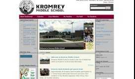 
							         Welcome to Kromrey Middle School								  
							    