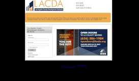 
							         Welcome to LACDA Portal - Housing Authority of the County of Los ...								  
							    