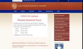 
							         Welcome to Las Vegas Justice Court								  
							    