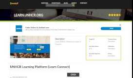 
							         Welcome to Learn.unhcr.org - UNHCR Learning Platform (Learn ...								  
							    