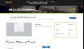 
							         Welcome to Mail.worldsecureemail.com - Webmail :: Welcome ...								  
							    