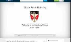 
							         Welcome to Malmesbury School Sixth Form - ppt download - SlidePlayer								  
							    