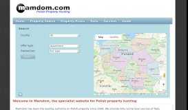 
							         Welcome to Mamdom, the specialist website for Polish property hunting								  
							    