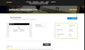 
							         Welcome to Marquee.cablevision.com - Website data analysis								  
							    