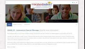 
							         Welcome to MarylandOnline! | Maryland Online								  
							    