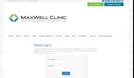 
							         Welcome to MaxWell Clinic's Patient Portal								  
							    