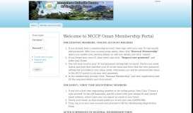 
							         Welcome to MCCP Oman Membership Portal | MCCP OMAN								  
							    