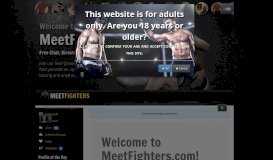 
							         Welcome to MeetFighters.com! - MeetFighters.com								  
							    