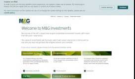 
							         Welcome to M&G Investments - M&G Investments								  
							    