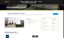 
							         Welcome to Mis.itmuniversity.ac.in - ITM MIS Beta V2.1								  
							    