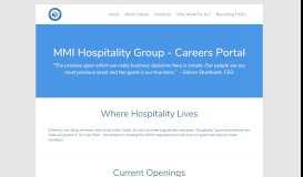 
							         Welcome to MMI Hospitality Group Portal powered by Jobsoid								  
							    