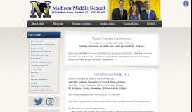
							         Welcome to MMS - Madison Middle School - Trumbull Public Schools								  
							    