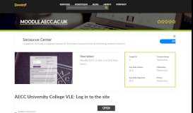 
							         Welcome to Moodle.aecc.ac.uk - AECC University College ...								  
							    