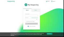 
							         Welcome to My Kaspersky!								  
							    