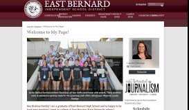 
							         Welcome to My Page! – Lauren Haedge – East Bernard Independent ...								  
							    