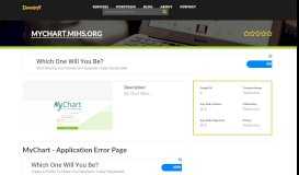 
							         Welcome to Mychart.mihs.org - MyChart - Application Error Page								  
							    