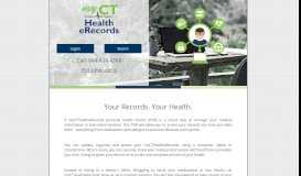 
							         Welcome to myCT HealtheRecords								  
							    
