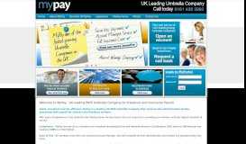 
							         Welcome to MyPay - UK leading PAYE Umbrella Company for ...								  
							    