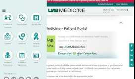 
							         Welcome to myUAB Medicine - Patient Portal - UAB Medicine								  
							    
