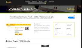 
							         Welcome to Myvcuhealth.iqhealth.com - Portal page - Virginia ...								  
							    