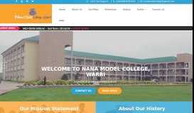 
							         Welcome to Nana Model College, Warri								  
							    