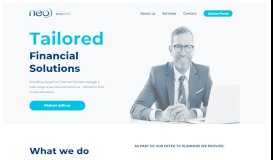 
							         Welcome to NEO Financial Solutions!								  
							    