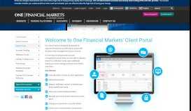 
							         Welcome to One Financial Markets' Client Portal | One Financial Markets								  
							    