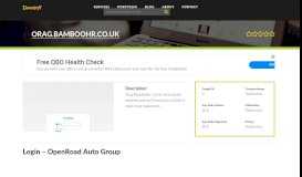 
							         Welcome to Orag.bamboohr.co.uk - Login – OpenRoad Auto ...								  
							    