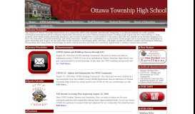 
							         Welcome to Ottawa Township High School								  
							    